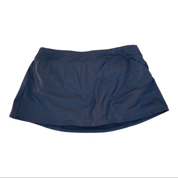 Lands’ End Black Swim Skirt Skort Size 16W - Picture 3 of 5